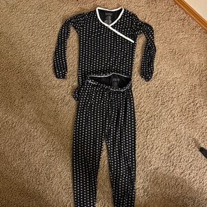 Kickee Pants Black and White Kids Matching Set